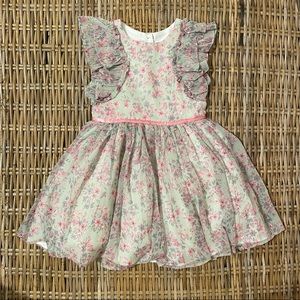 Pippa & Julie Floral Girls Dress Sz 4T